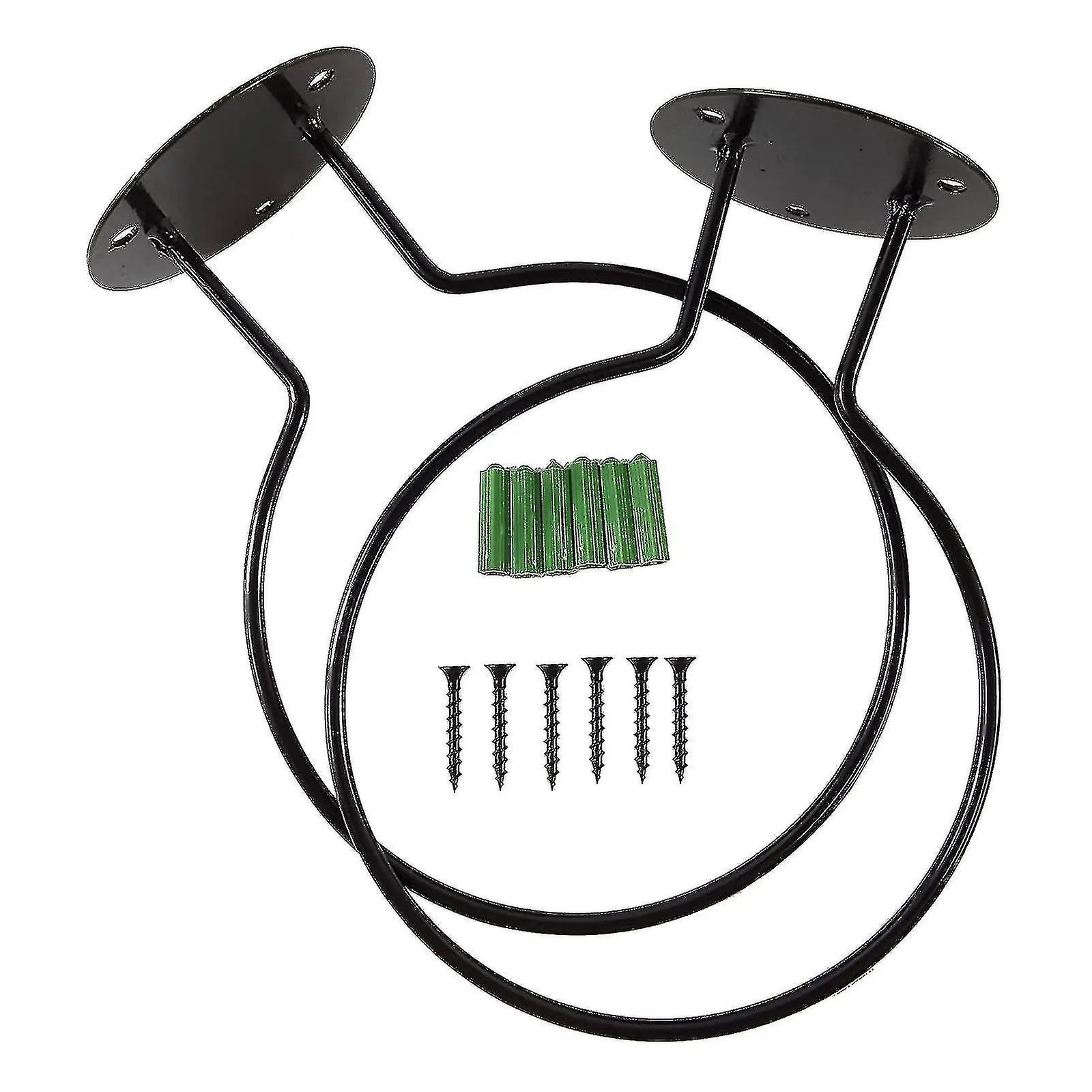 2pcs Soporte de pelota montado en la pared para baloncesto voleibol rugby fútbol