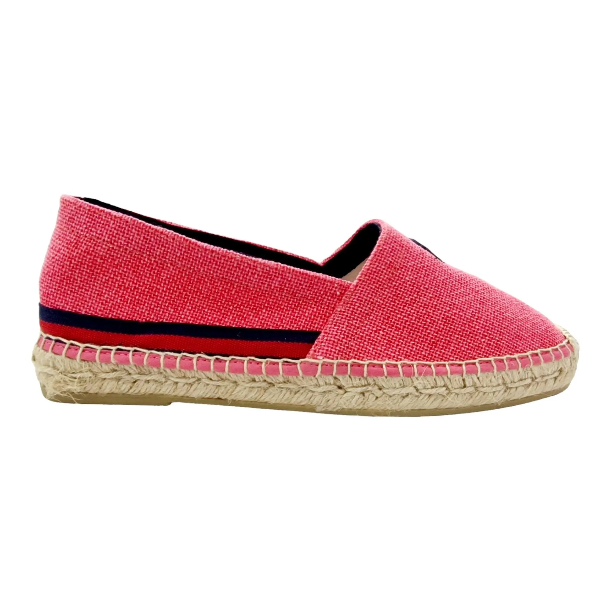 ALPARGATA HOMBRE TEJIDO SUELA YUTE ROSA ROSA