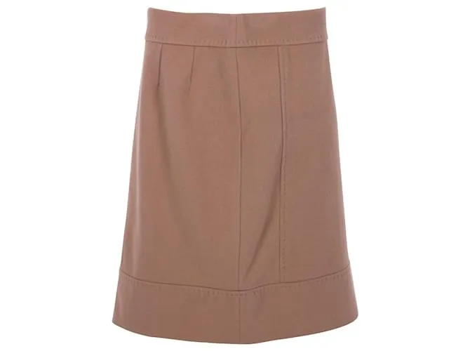 Autre Marque Falda acampanada Weekend Max Mara en lana color camel Amarillo Camello 