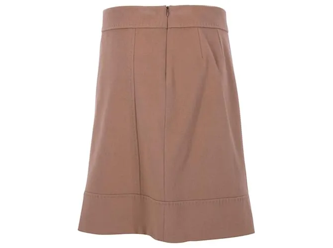 Autre Marque Falda acampanada Weekend Max Mara en lana color camel Amarillo Camello 