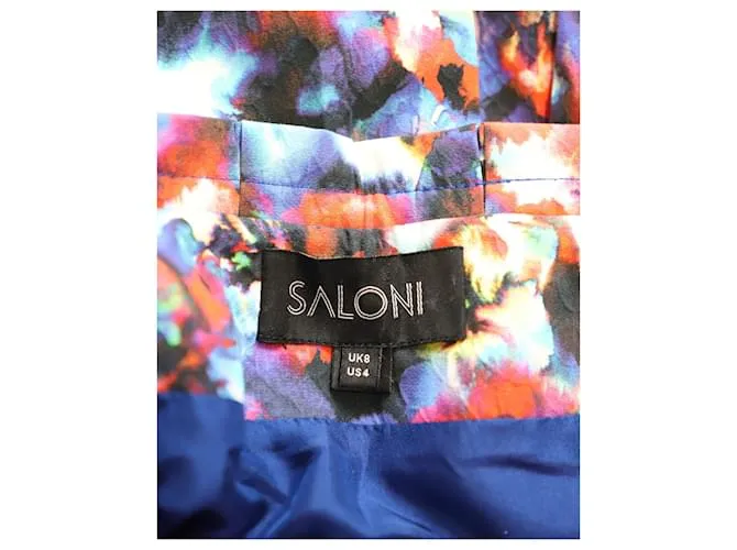 Autre Marque Falda midi con estampado abstracto Saloni en algodón multicolor Impresión de pitón 