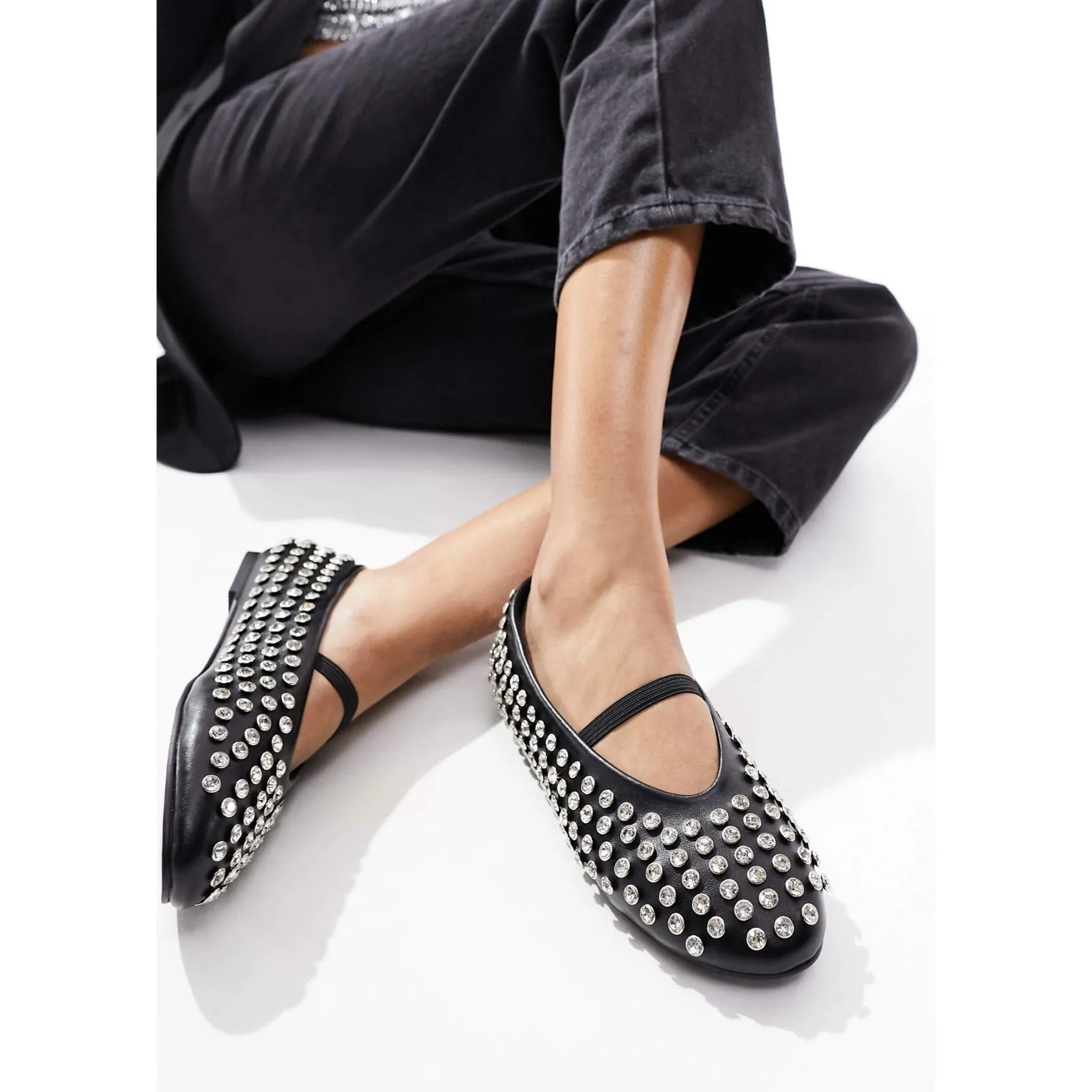 Baletas rhinestones
