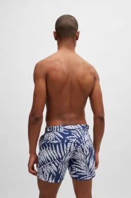 Bañador de tejido de secado rápido estampado con forro completo