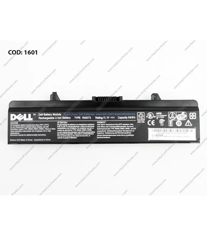 BATERIA DELL 11.1V56WH/INSPIRON 1525 1526 1545 6CELL BK