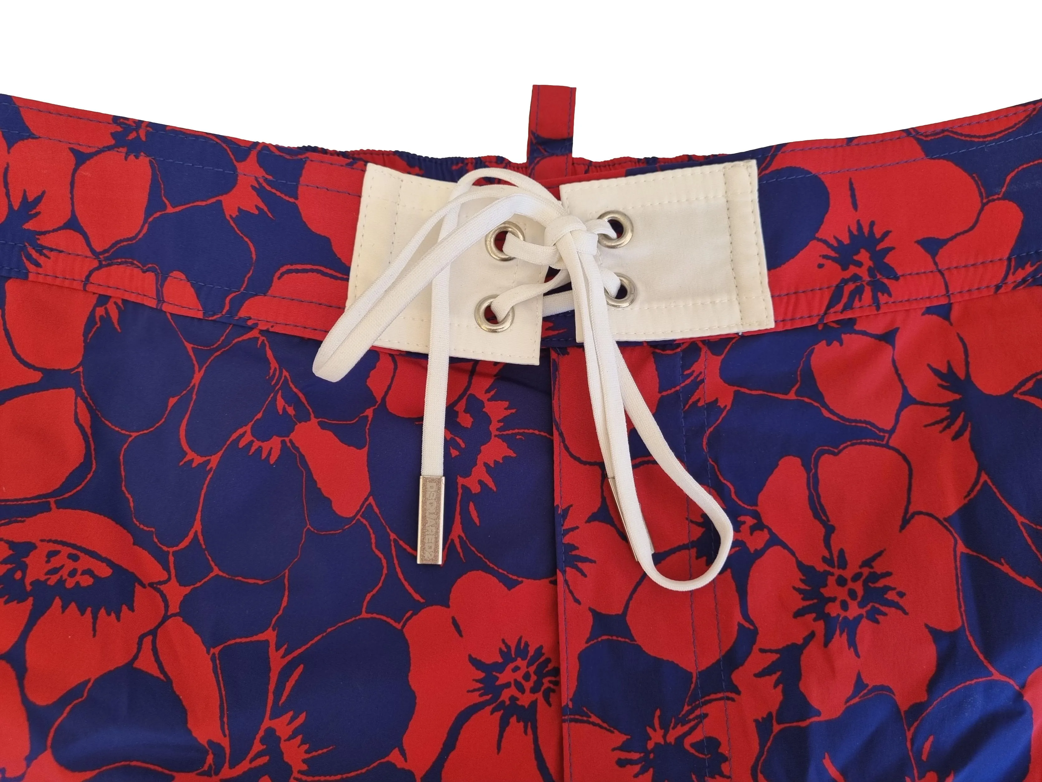 BAñADOR HOMBRE DSQUARED BOXER MIDI FLORES D7B762150 ROJOAZUL TALLA 48