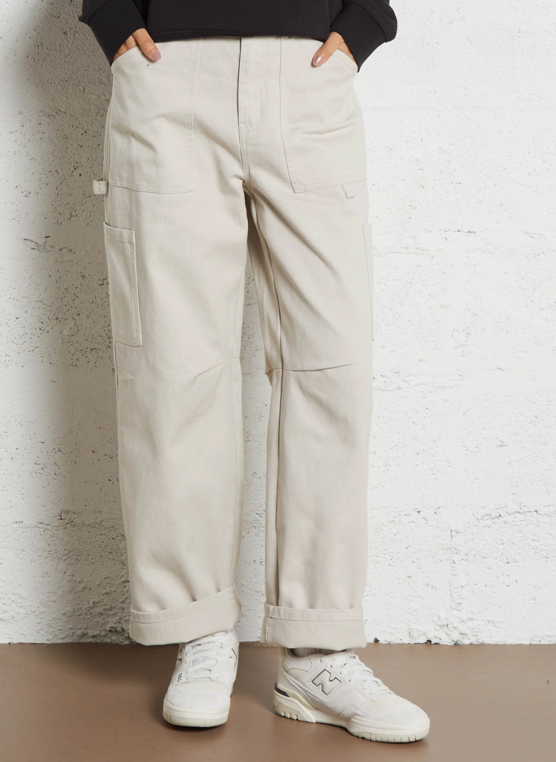 BILLABONG LEIA  PANTALóN CARGO DE ALGODóN EN BEIGE