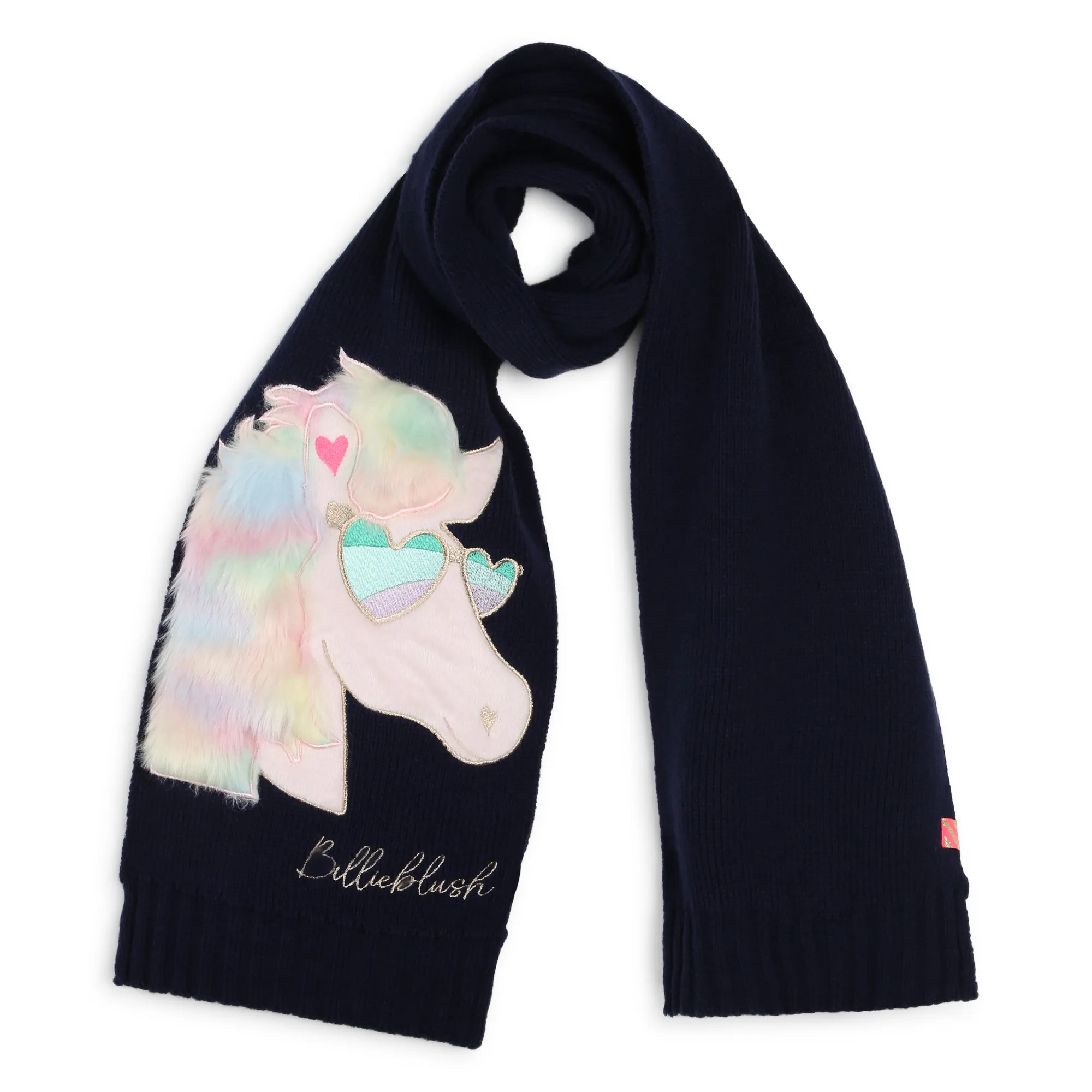 BILLIEBLUSH Bufanda con detalles de polar
