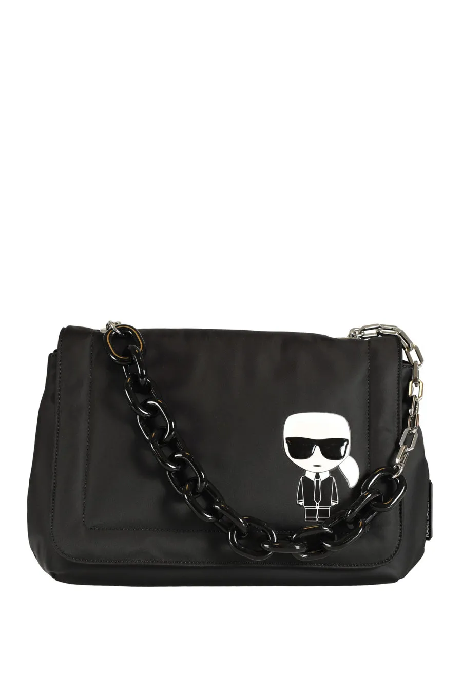 Bolso negro de nailon 