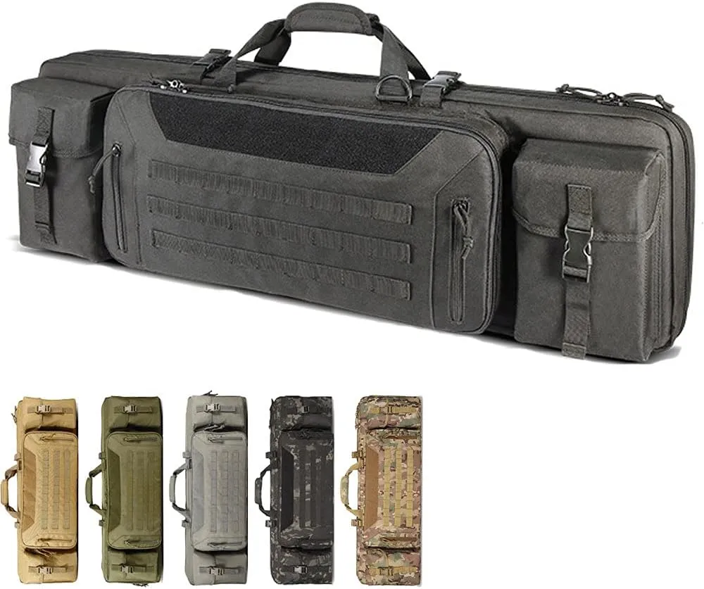 BomDog Funda para Rifle 36In Bolsa para Escopeta de Gran Capacidad  Funda Doble para Rifle de Airsoft/Nero