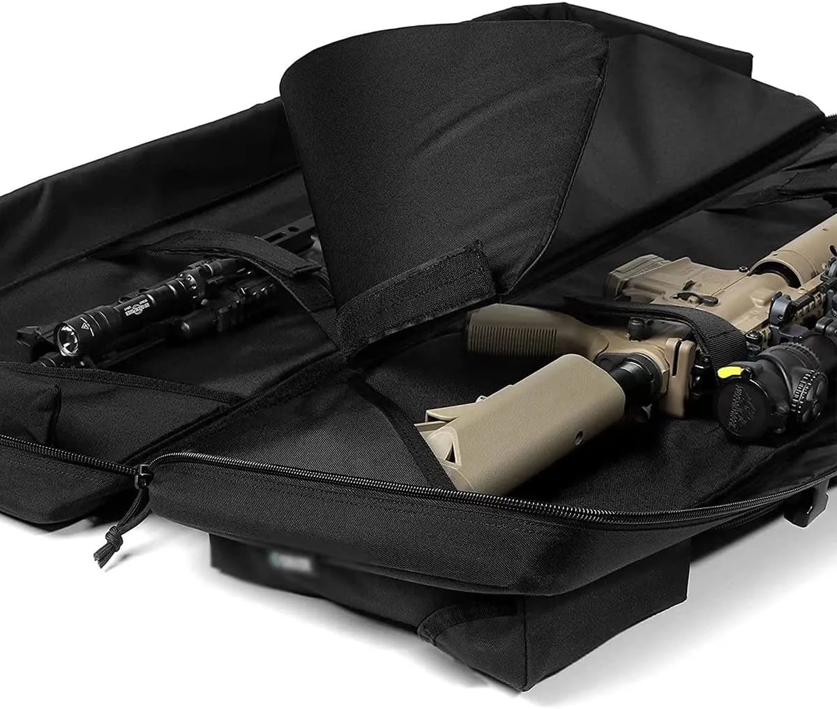 BomDog Funda para Rifle 36In Bolsa para Escopeta de Gran Capacidad  Funda Doble para Rifle de Airsoft/Nero
