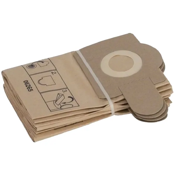 BOSCH  2605411150  BOLSAS DE ASPIRADORA, RESIDUOS SECOS, PASO 1121, PASO 1227, PASO 1227 F, 5 PIEZAS