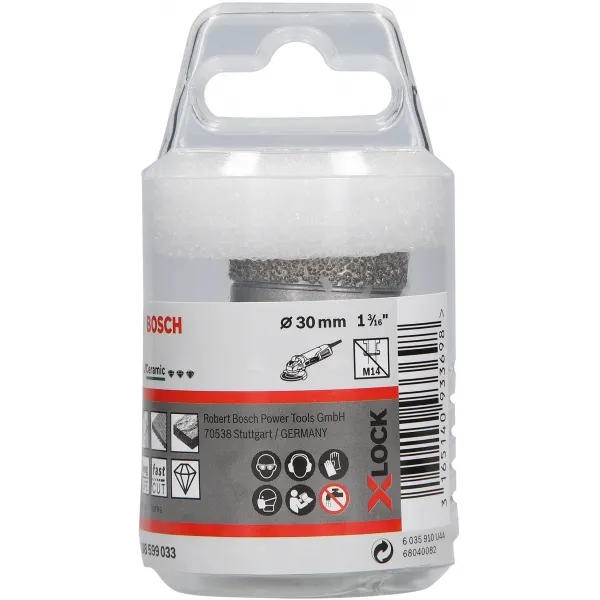BOSCH  BEST FOR CERAMIC DRY SPEED  BROCA CORONA DE DIAMANTE, 30X35MM