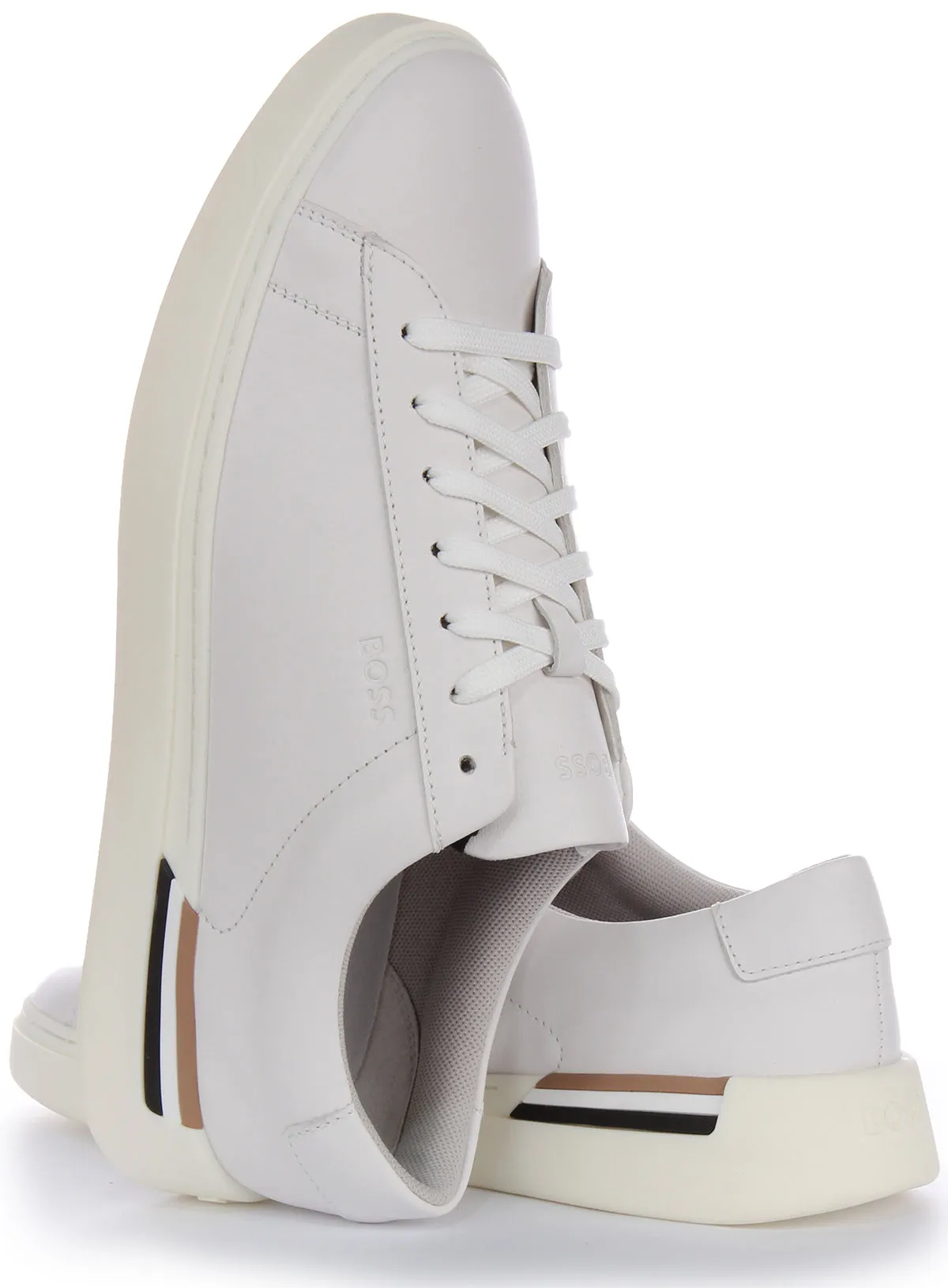 Boss Clint Tenn Itt Zapatillas sintéticas para hombre en negro y blanco