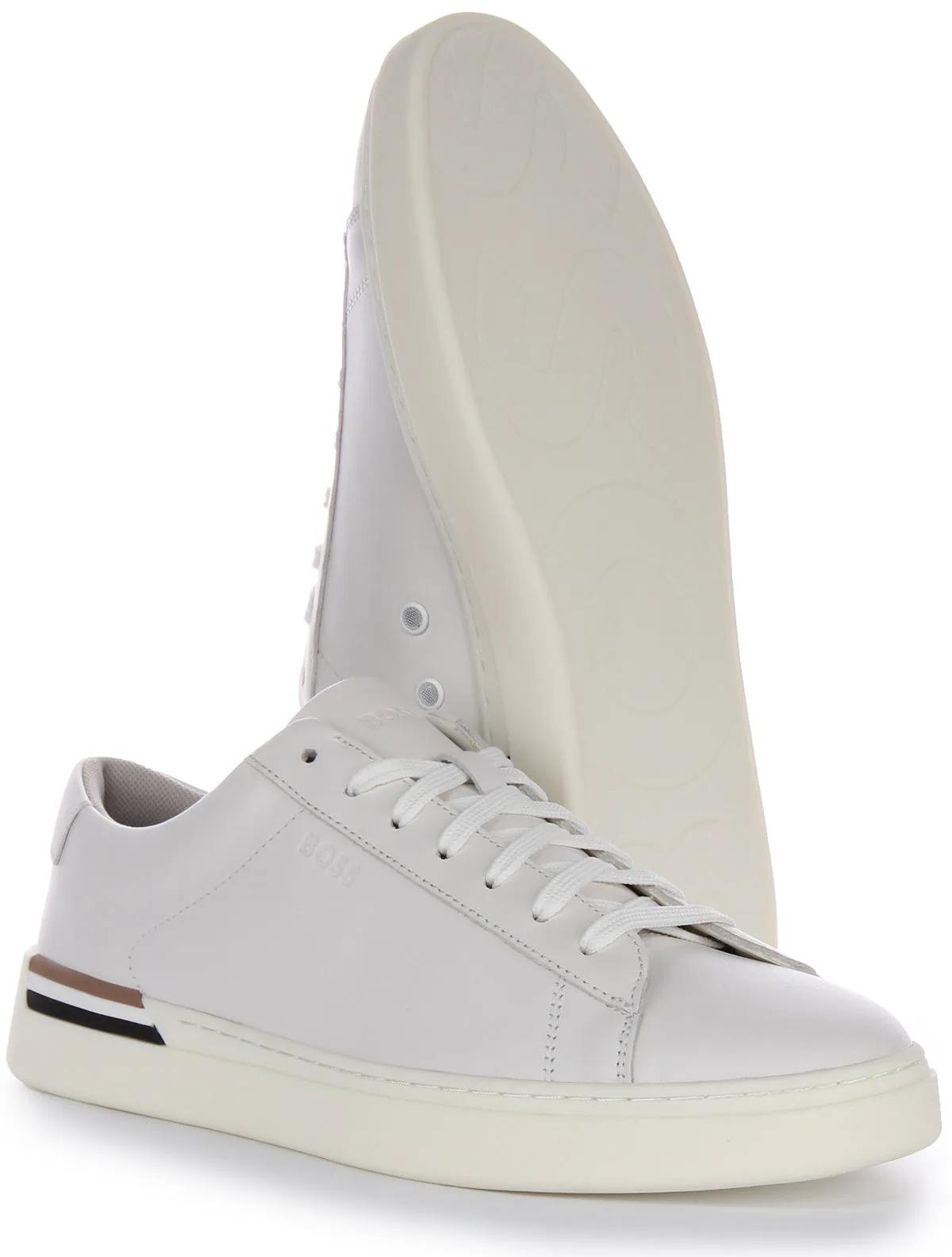 Boss Clint Tenn Itt Zapatillas sintéticas para hombre en negro y blanco