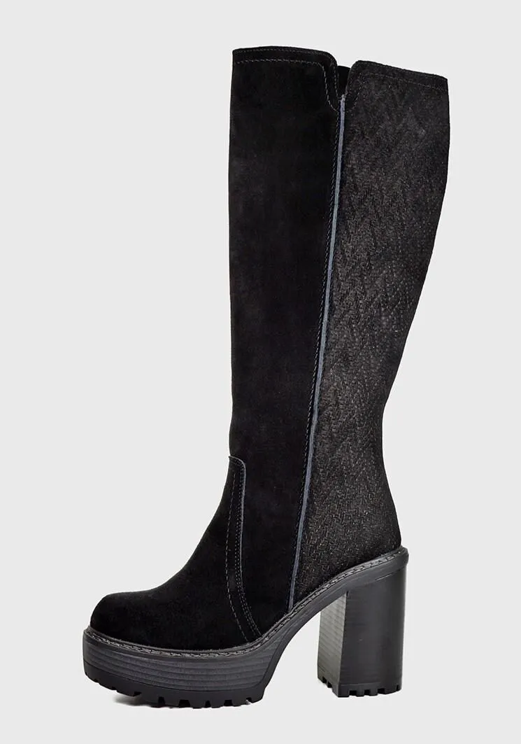 Bota Cuero Dayton Negro