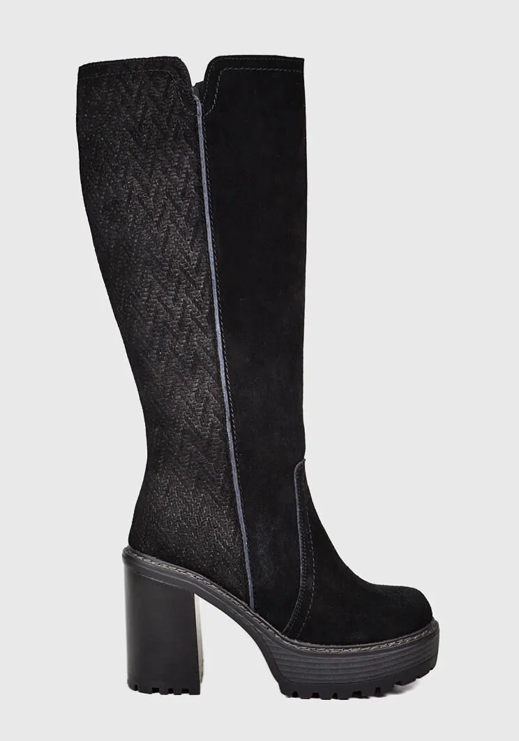 Bota Cuero Dayton Negro