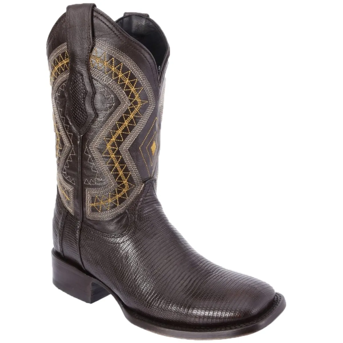 BOTAS DE ARMADILLO LIZARD ORIGINAL HORMA RODEO COLOR CAFE WD246