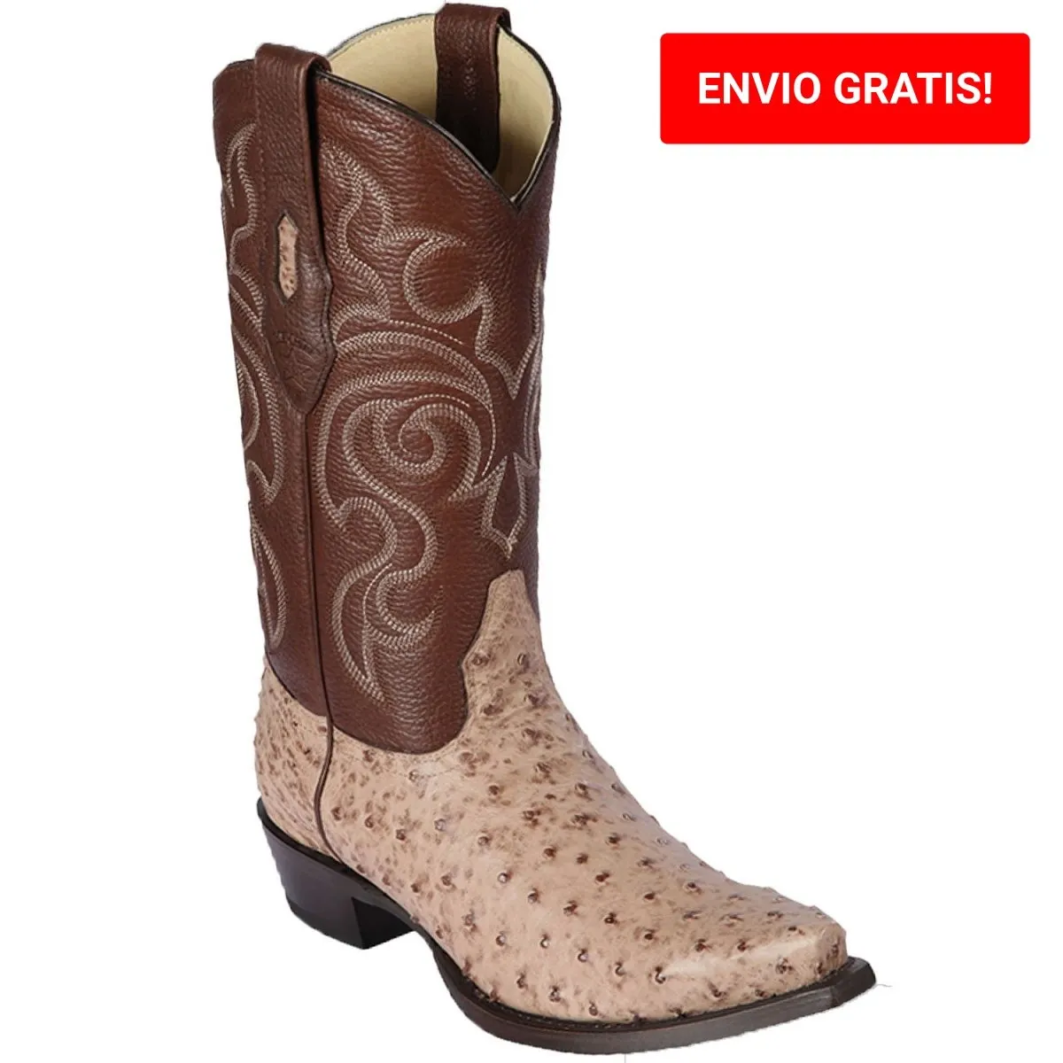 BOTAS DE AVESTRUZ ORIGINAL PUNTA RECORTADA LAB940372