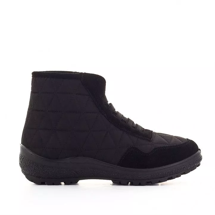 Botines planos Owel trondheim negras con elásticos