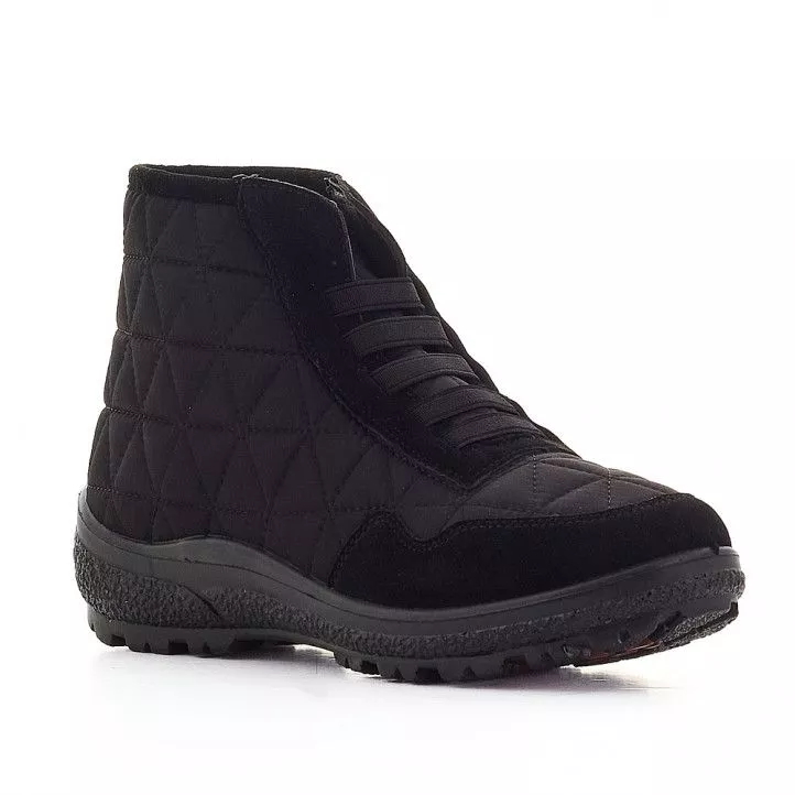 Botines planos Owel trondheim negras con elásticos
