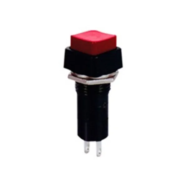 BOTÓN INTERRUPTOR ONOFF CUADRADO Φ12 PB303A ROJO UNI