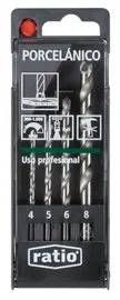 BROCAS P/PORCELANICO JGO.4 RATIO