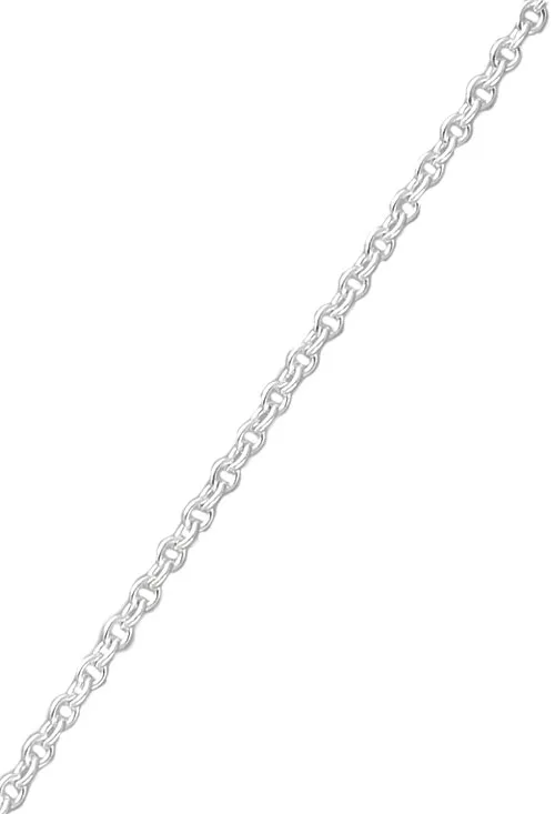 CADENA PLATA ESLABONES REDONDOS 40 CM 126_FR4040