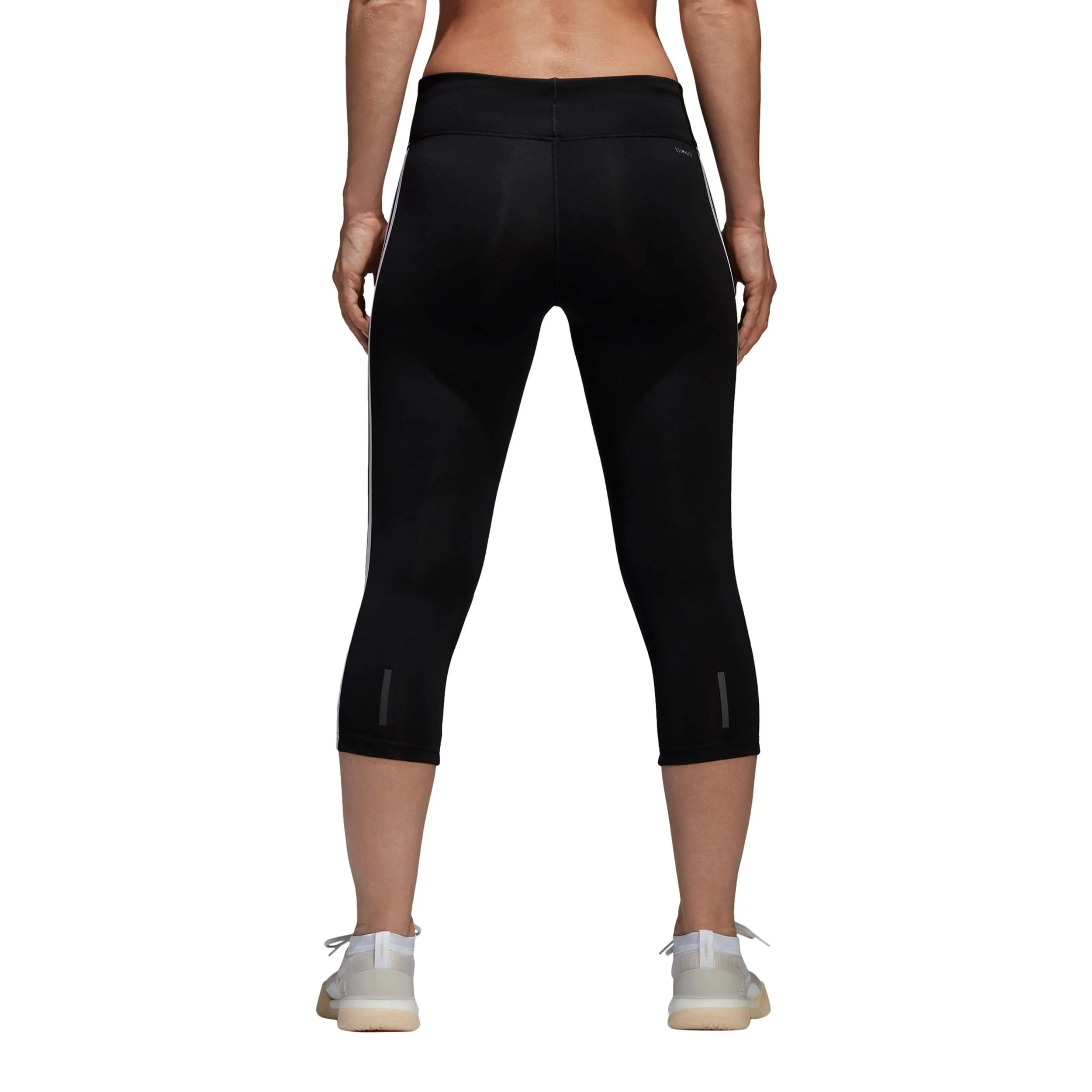 Calza Capri Training Mujer Adidas Climalite Negra