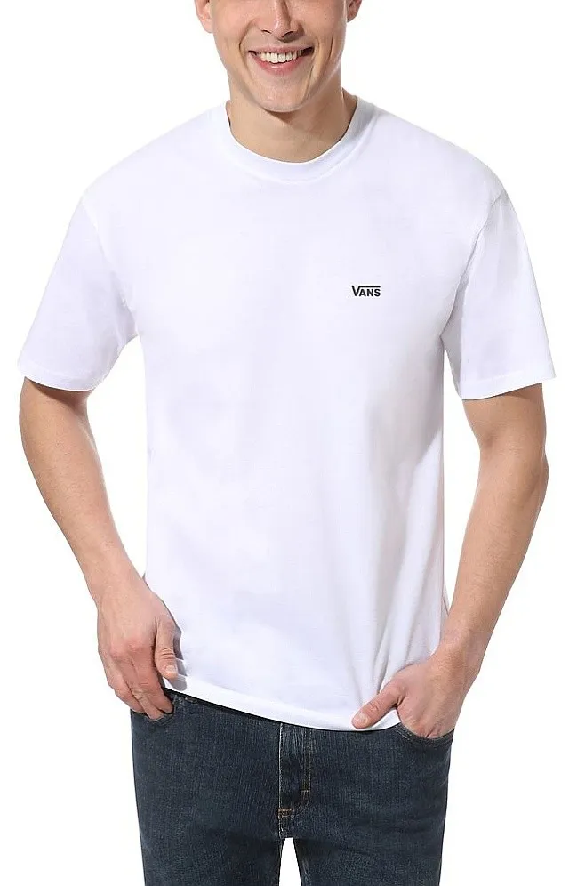 CAMISA VANS LEFT CHEST LOGO  WHITE/BLACK  MEN´S