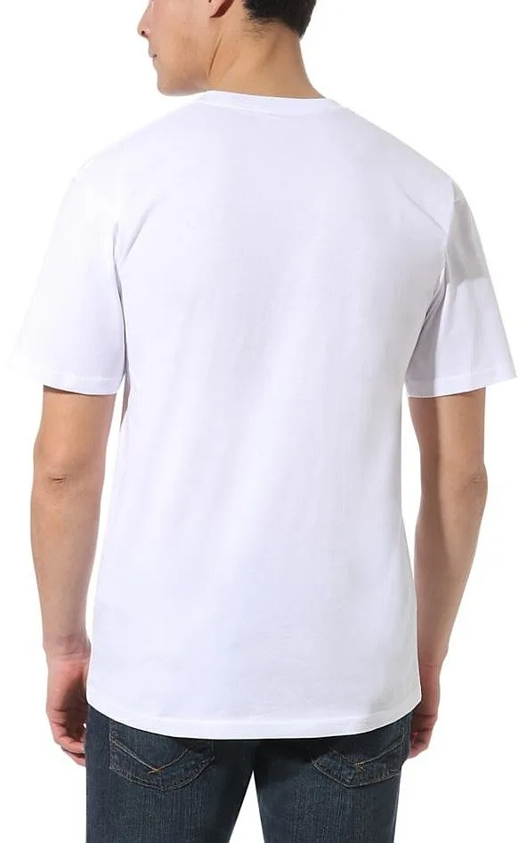 CAMISA VANS LEFT CHEST LOGO  WHITE/BLACK  MEN´S