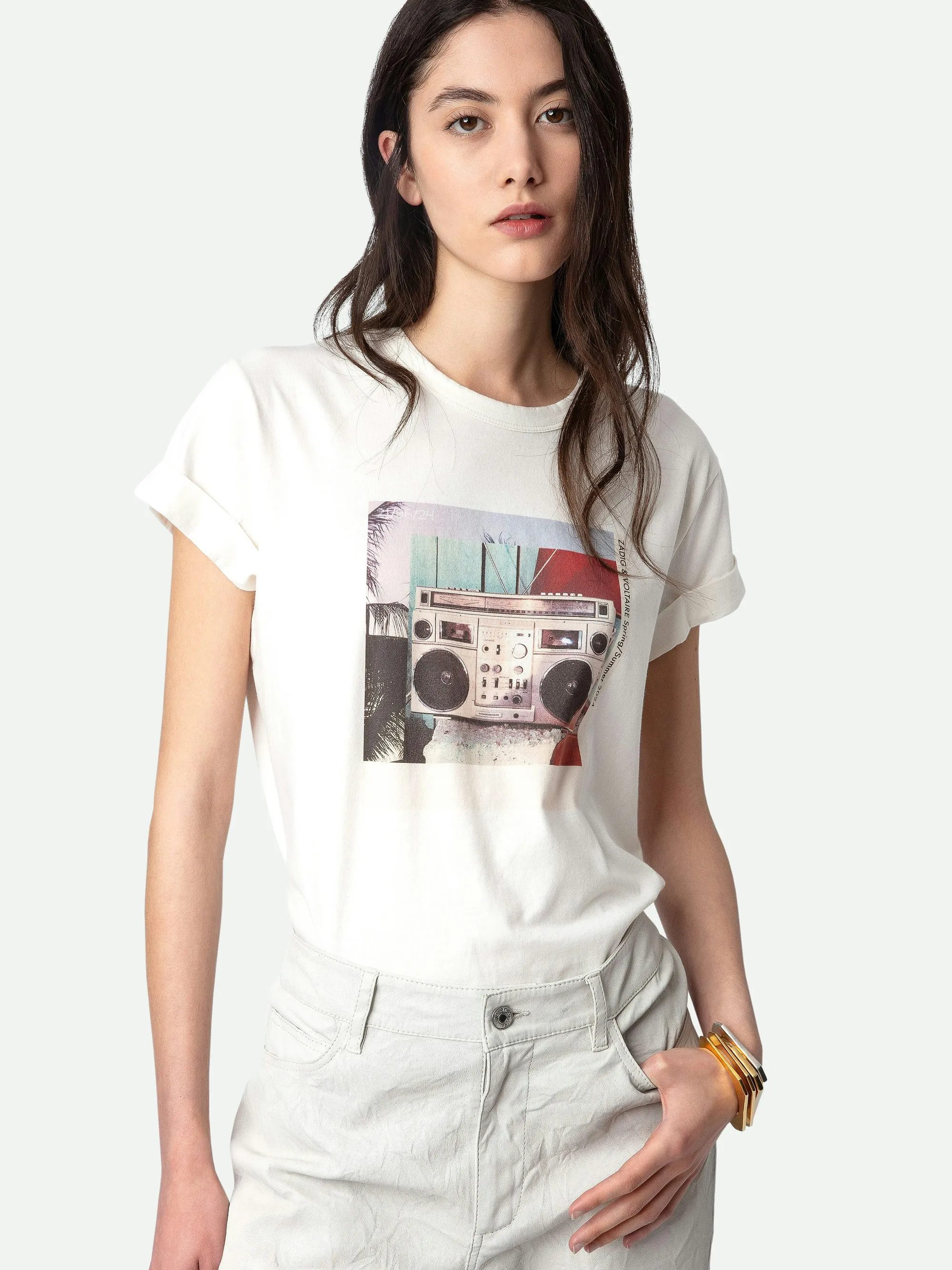 Camiseta Anya Estampado Fotográfico