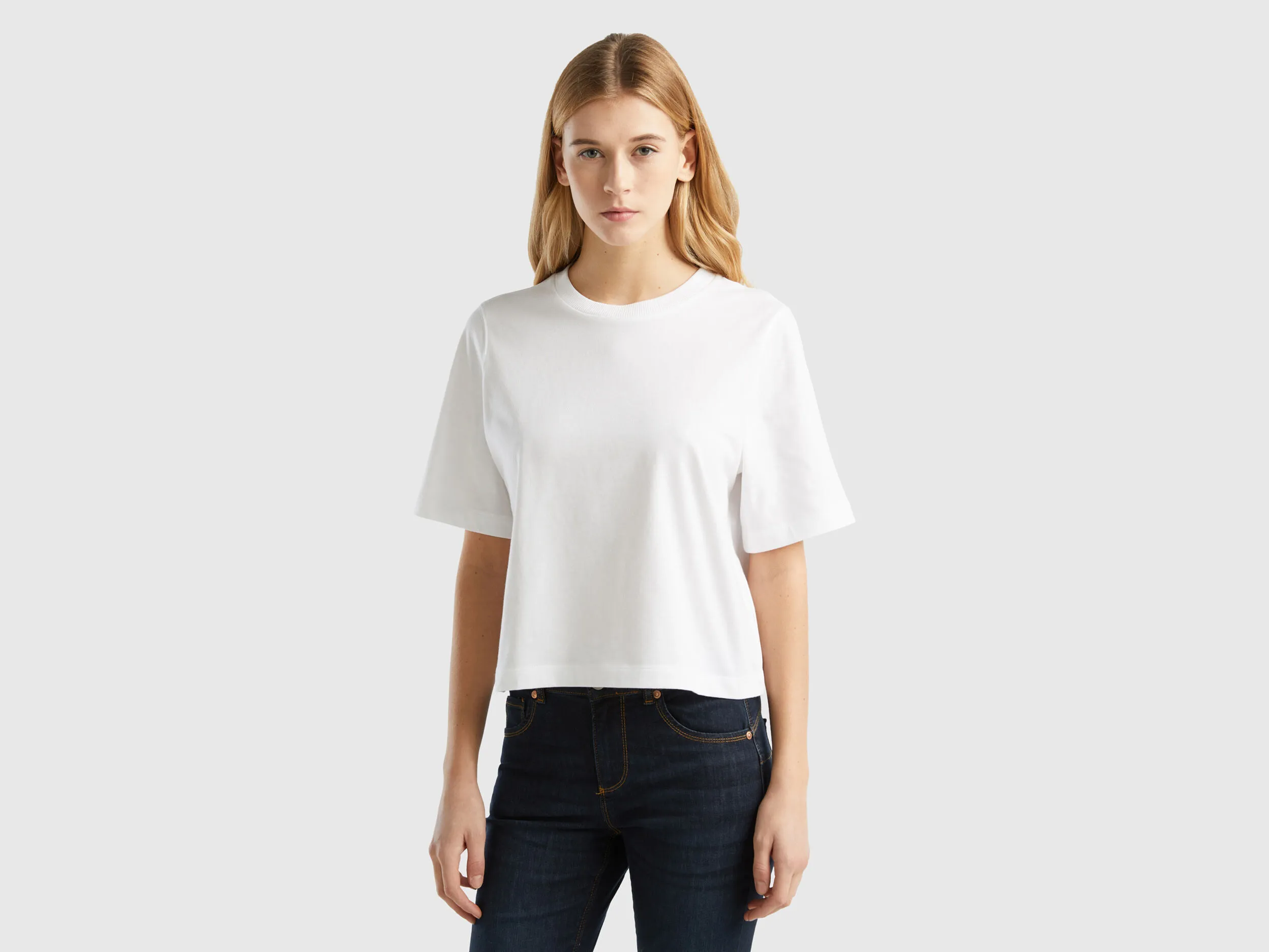 Camiseta boxy fit de 100 % algodón