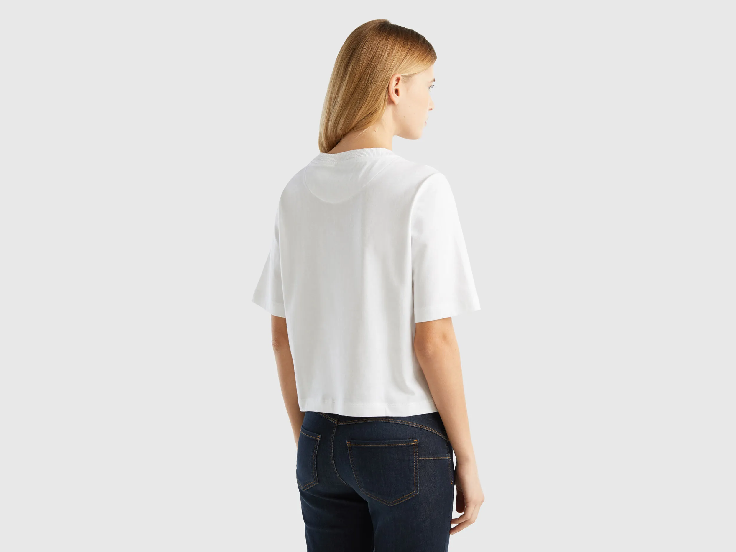 Camiseta boxy fit de 100 % algodón