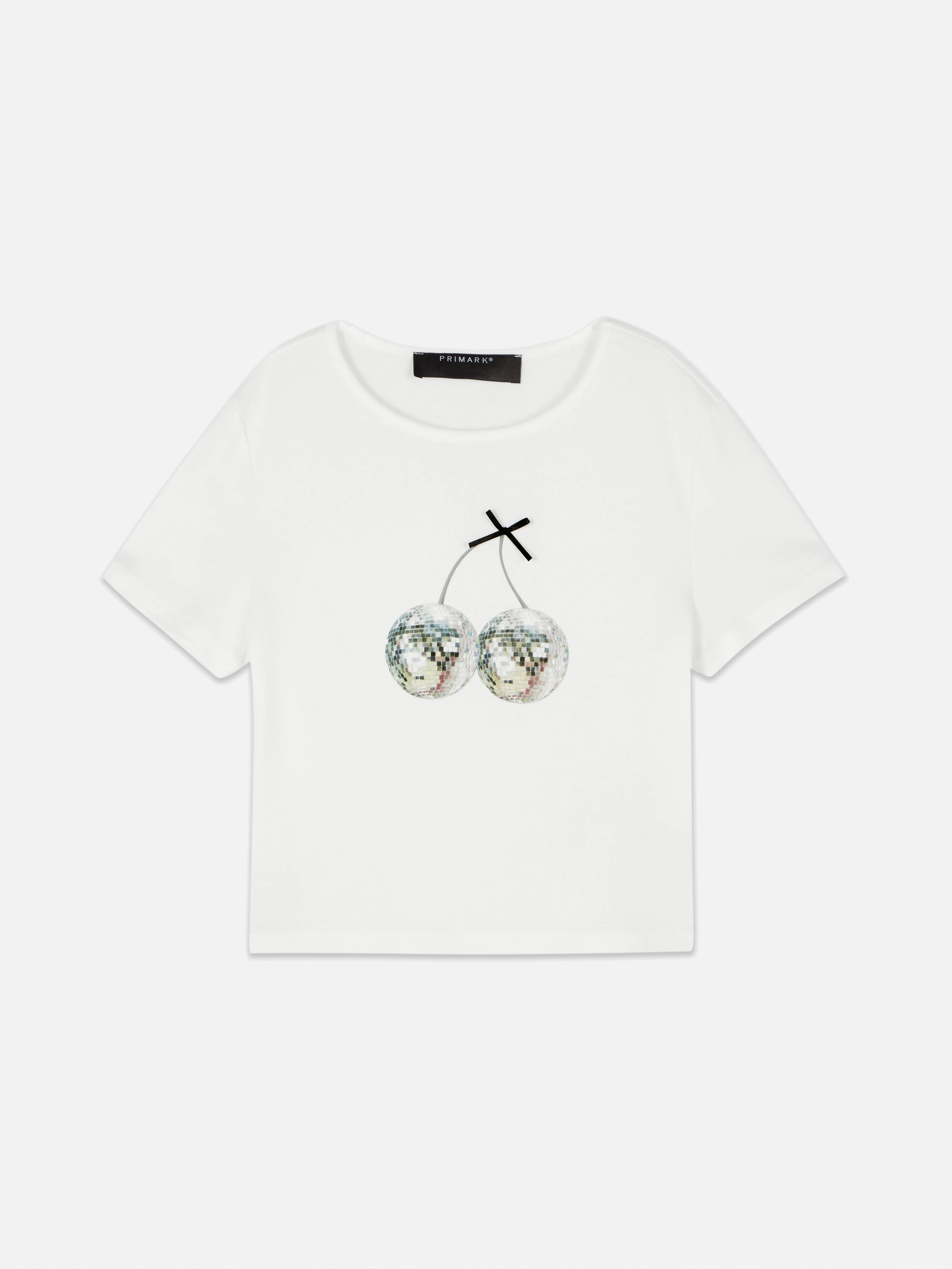 Camiseta corta con estampado gráfico