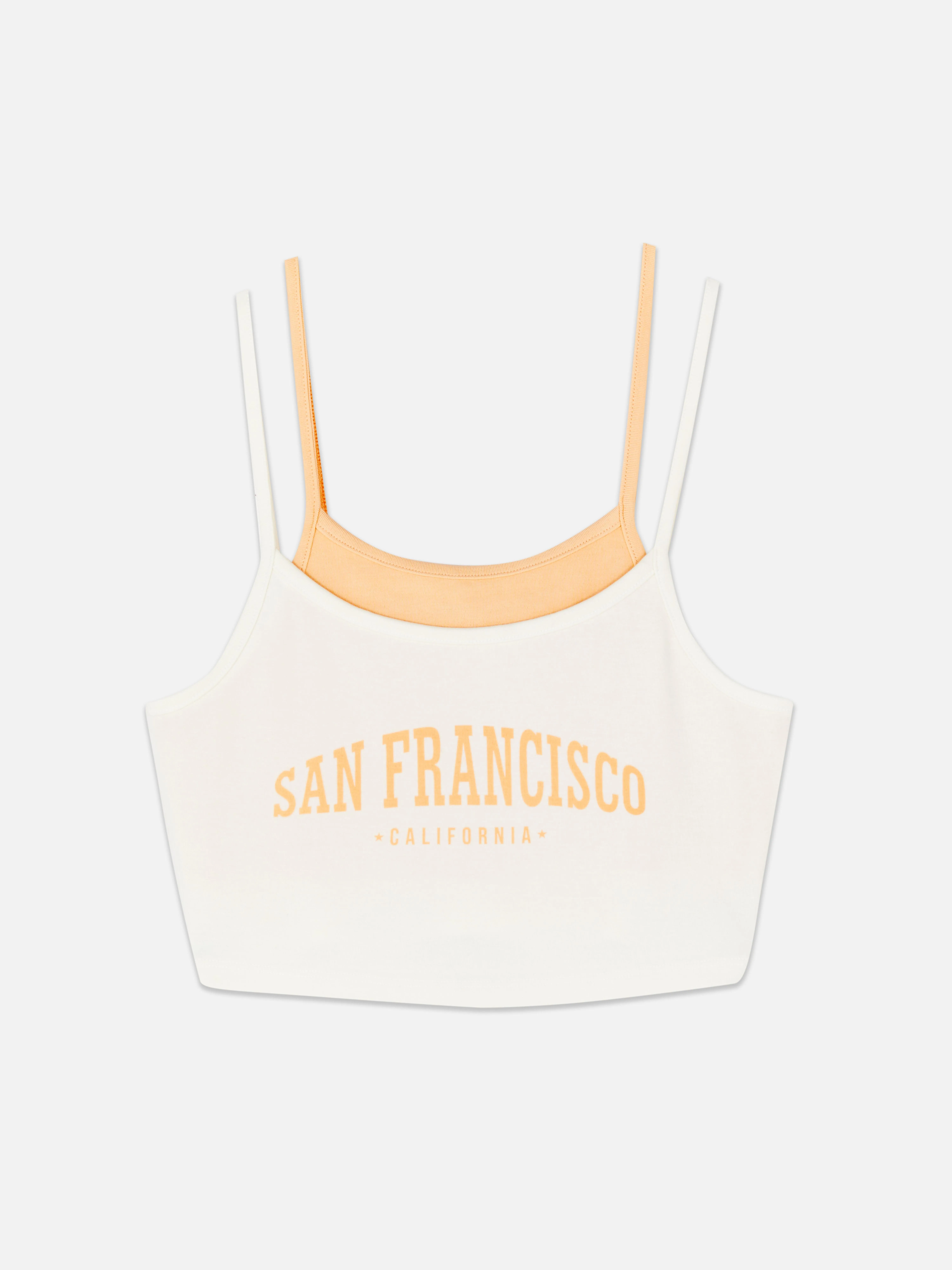 Camiseta corta de tirantes dos en uno