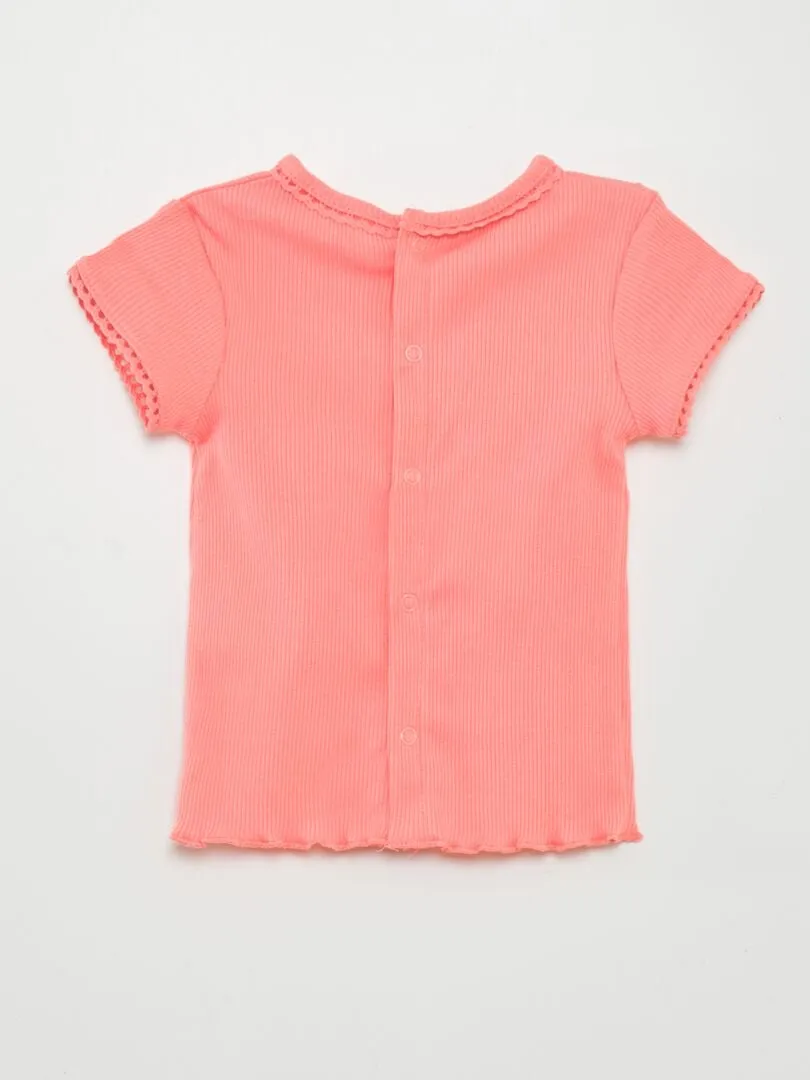 CAMISETA DE CANALé  ROSA