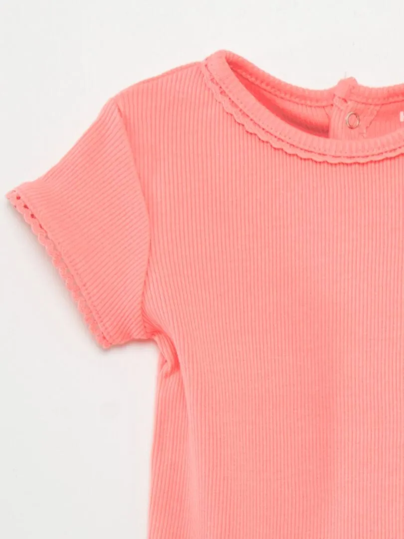 CAMISETA DE CANALé  ROSA