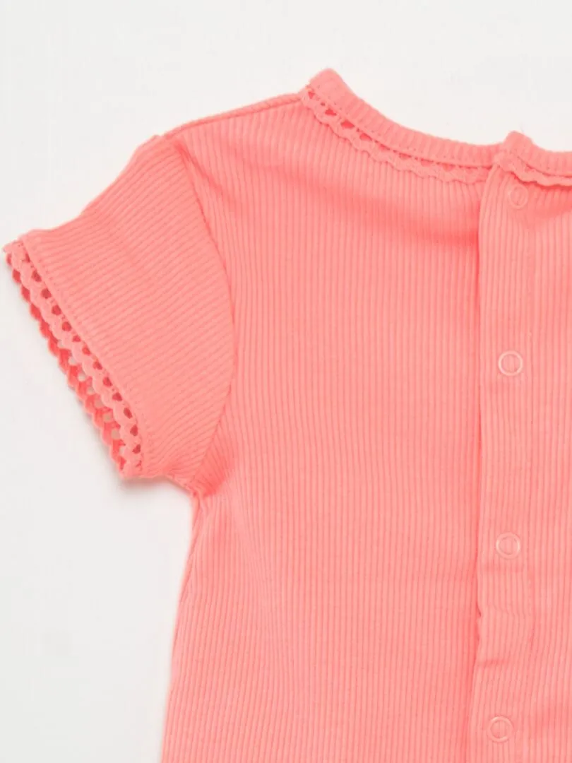 CAMISETA DE CANALé  ROSA
