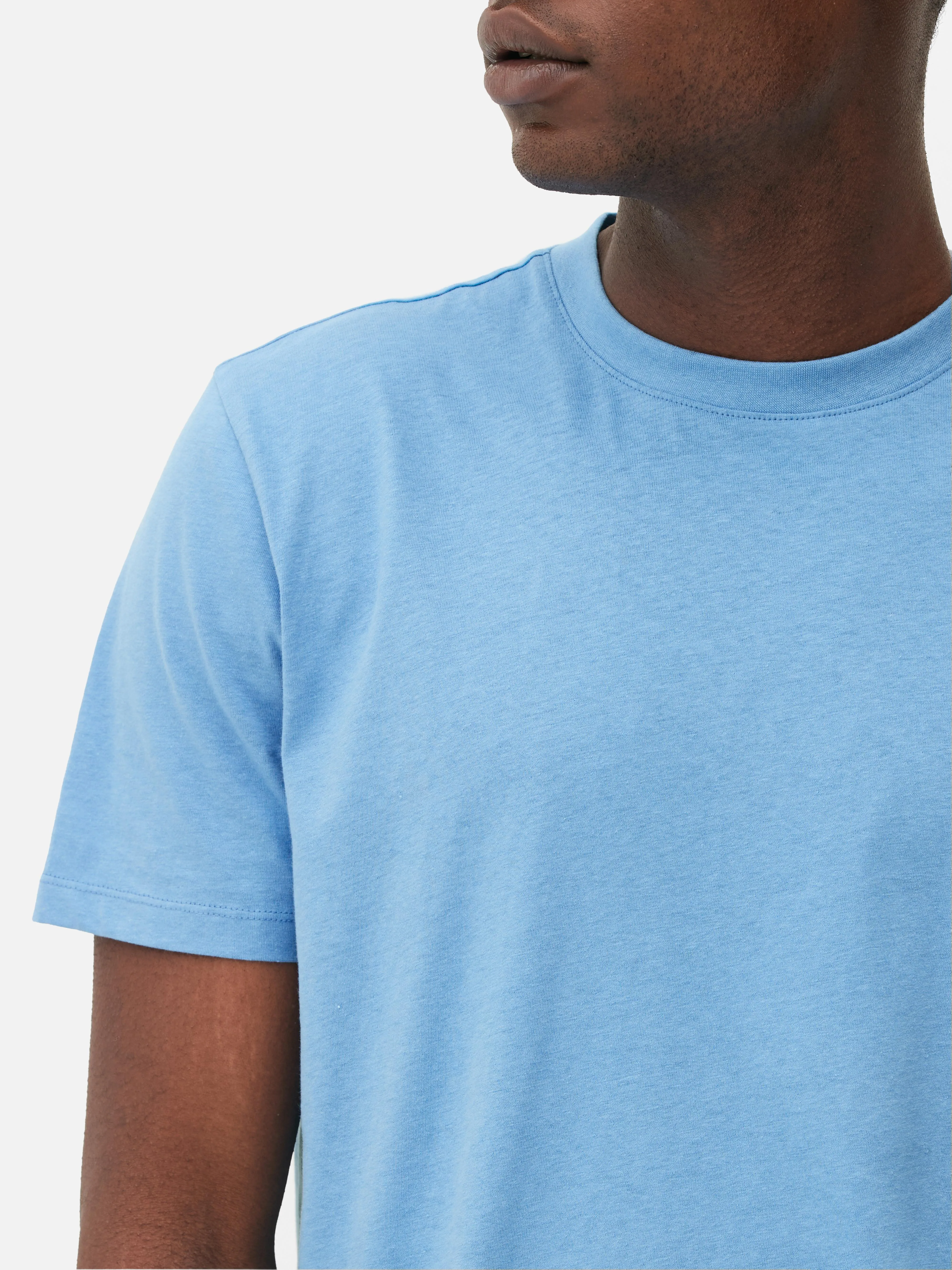 Camiseta de cuello redondo y corte recto