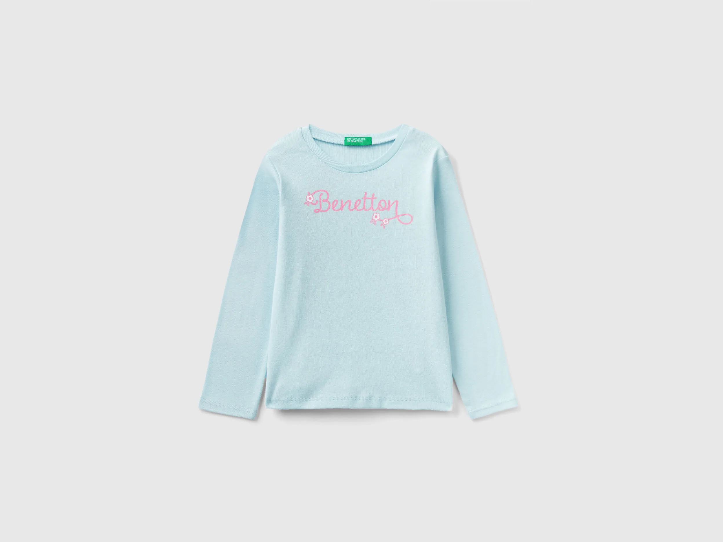 Camiseta de manga larga con estampado de glitter