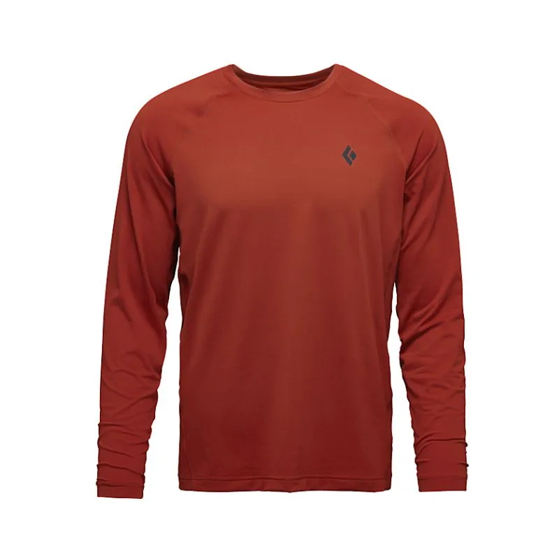 Camiseta de manga larga para hombre Black Diamond Alpenglow Long Sleeve Crew (Burnt Sienna)