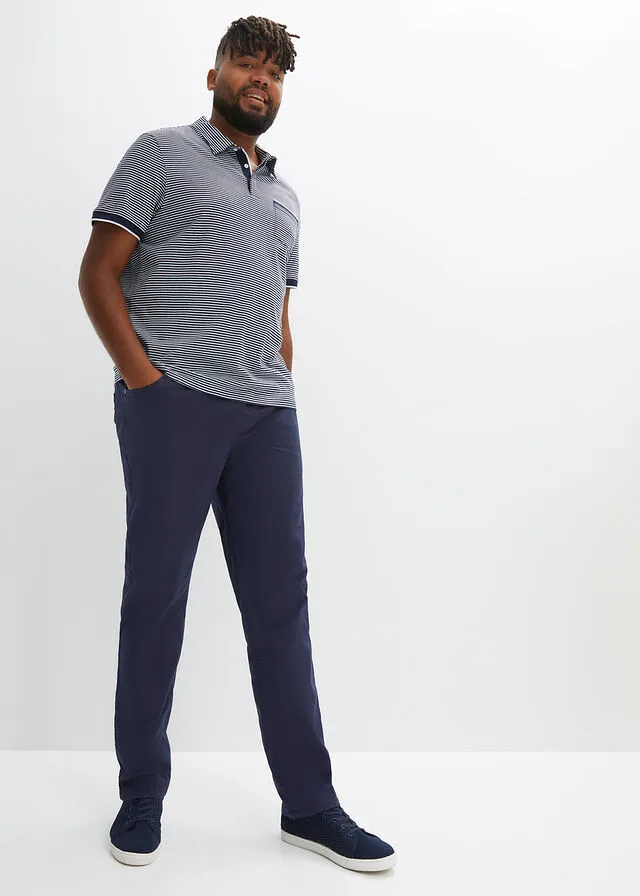 CAMISETA DE TIPO POLO AZUL MARINOBLANCO DE RAYAS