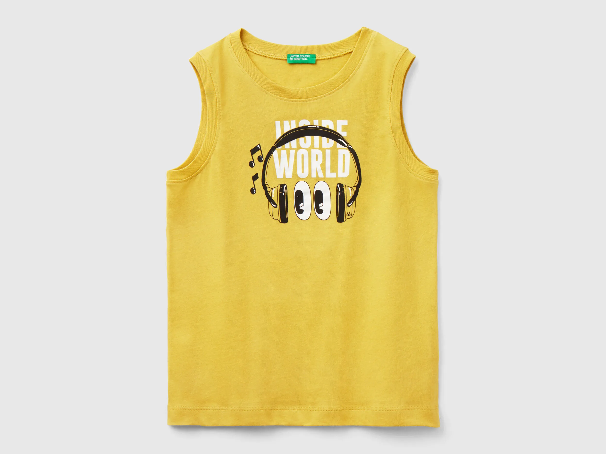 Camiseta de tirantes con estampado de texto