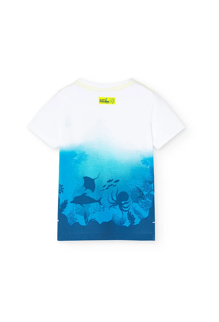 Camiseta en blanco de punto de niño