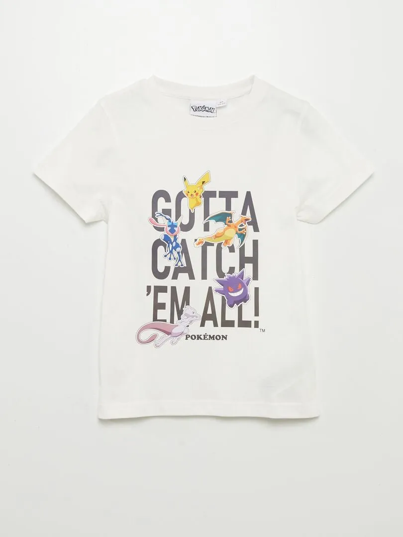 CAMISETA 'POKéMON'  BEIGE