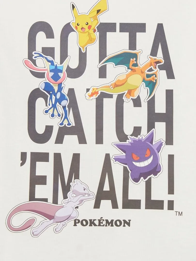 CAMISETA 'POKéMON'  BEIGE