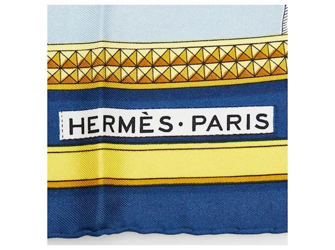 Carré 90 de Hermès Azul 