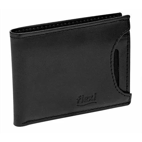 Cartera Exterior Piel Color Negro de Flexi