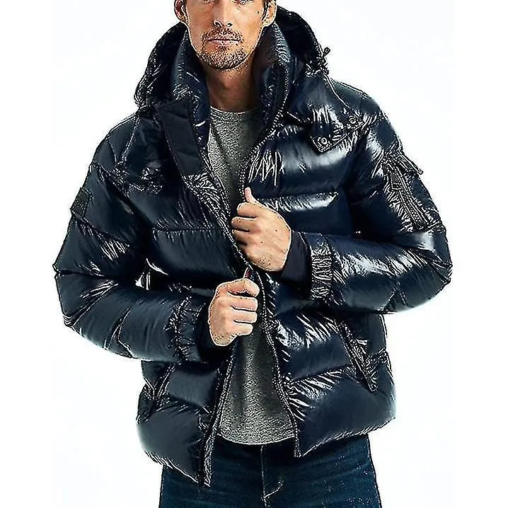 Chaqueta globo de invierno para hombre con capucha
