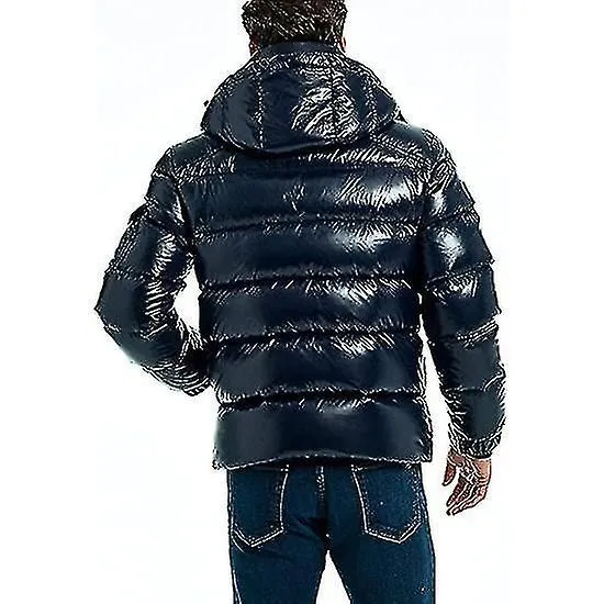 Chaqueta globo de invierno para hombre con capucha